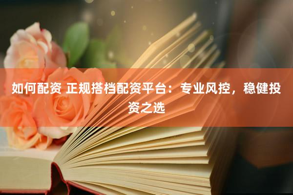 如何配资 正规搭档配资平台：专业风控，稳健投资之选