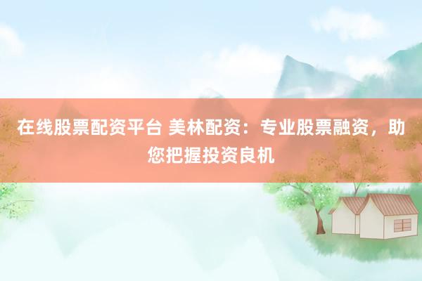 在线股票配资平台 美林配资：专业股票融资，助您把握投资良机