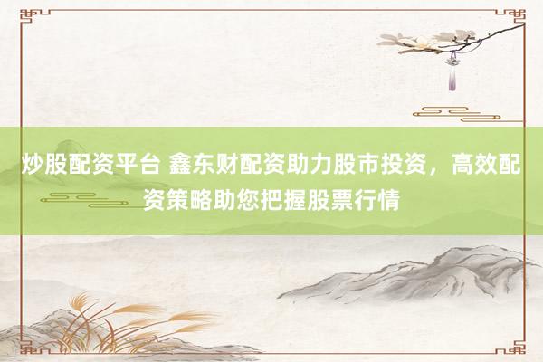 炒股配资平台 鑫东财配资助力股市投资，高效配资策略助您把握股票行情